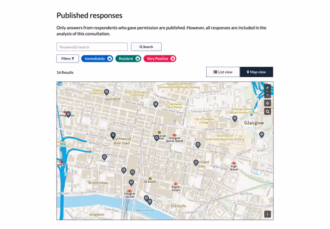 an example of geospatial mapping on citizen space