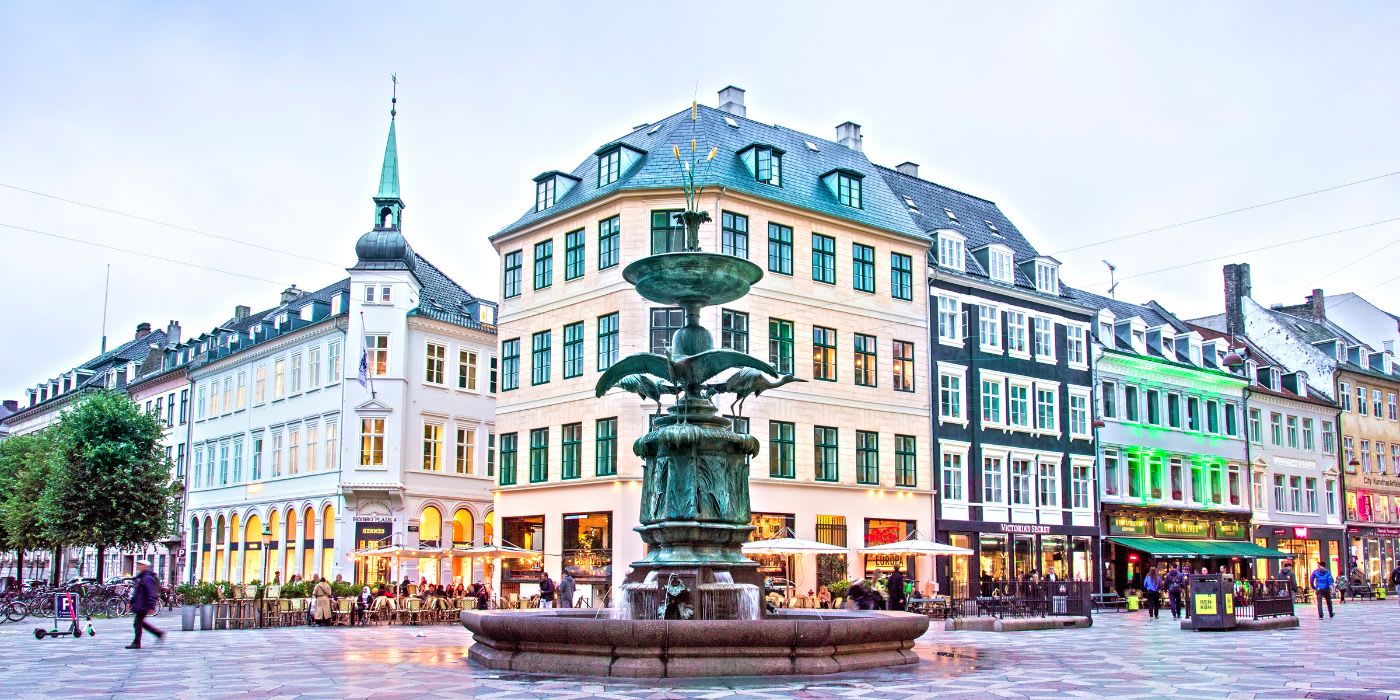 example of a car free city street