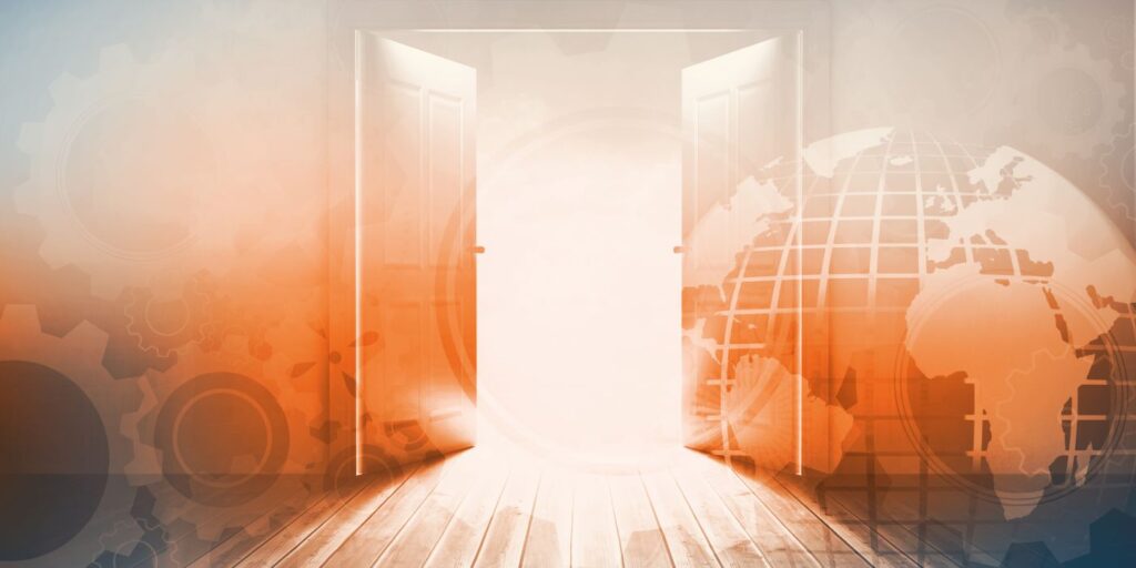 doors opening to world of open data