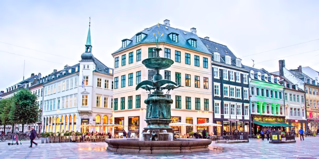 example of a car free city street