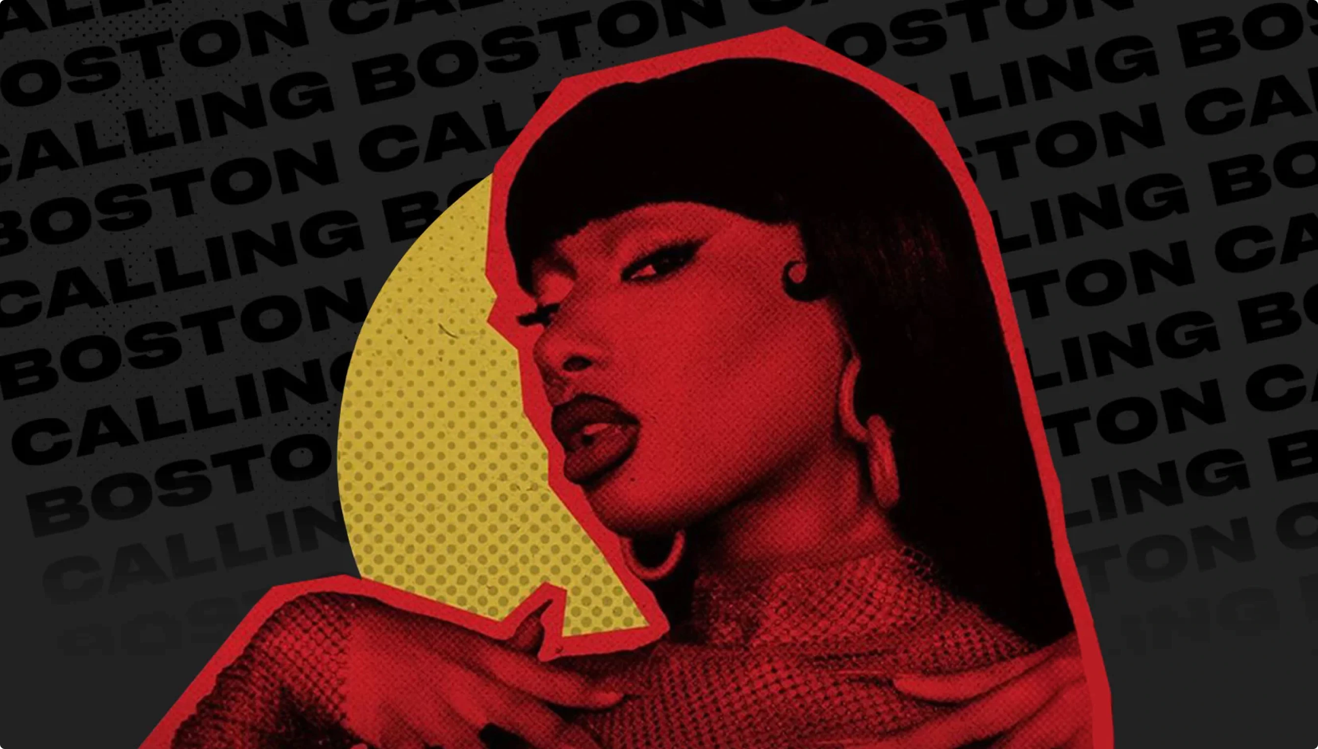 Artist layout featuring Meghan Thee Stallion. A part of the Boston Calling Music Festival brand identity and design system made by Colossus.