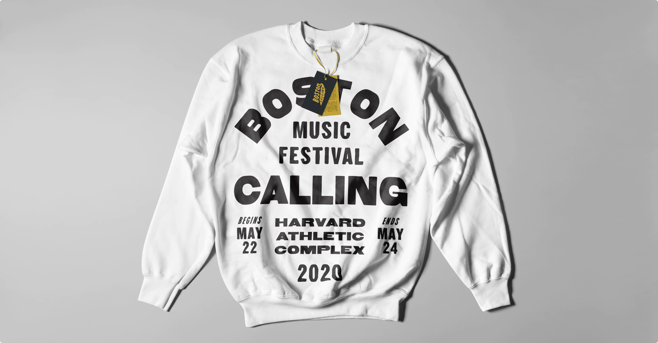 Merchandise and apparel design for Boston Calling Music Festival.