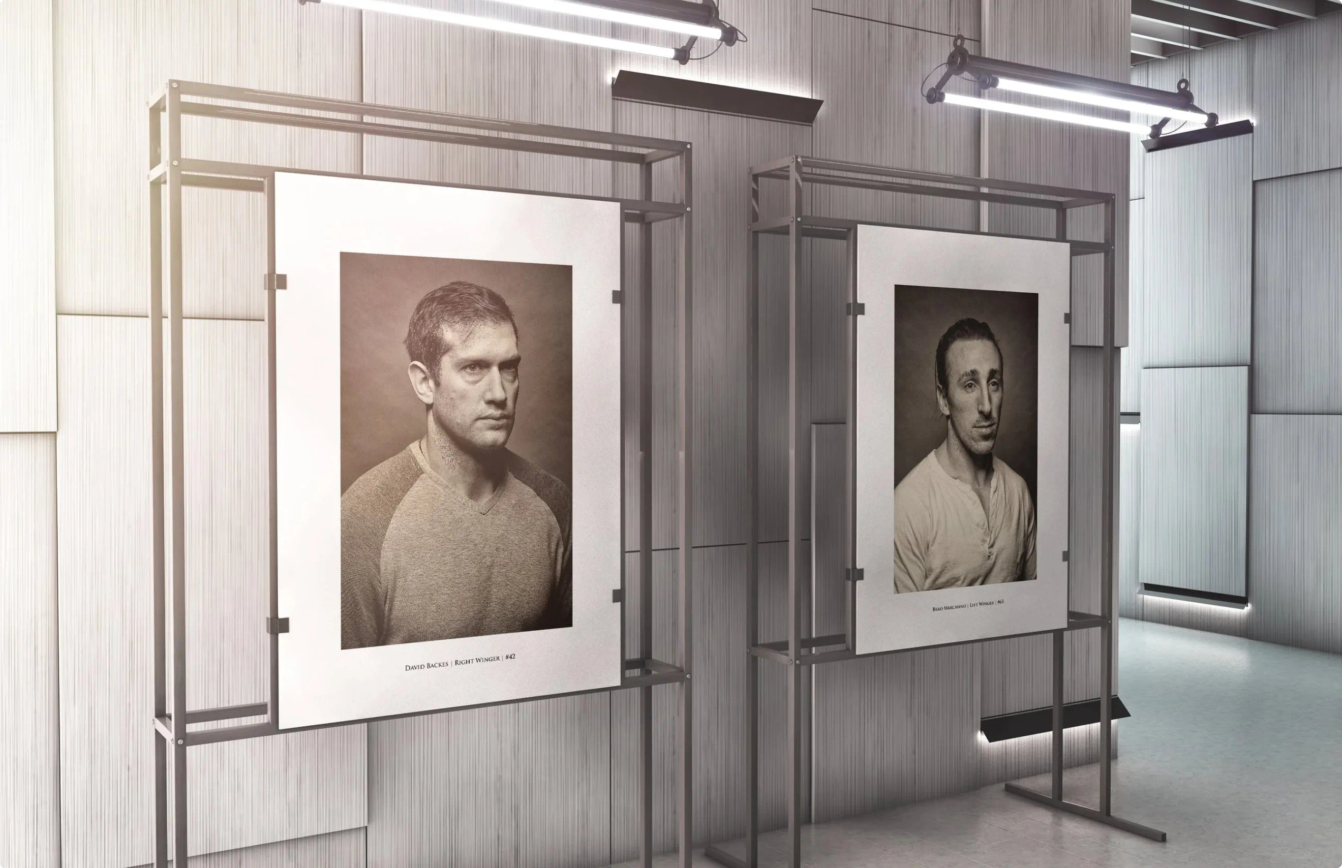 Part of the portrait series created for the Bruins Stanley Cup playoff run and as a part of the ongoing "In Our Blood" campaign. Custom typography and hockey player portraiture.