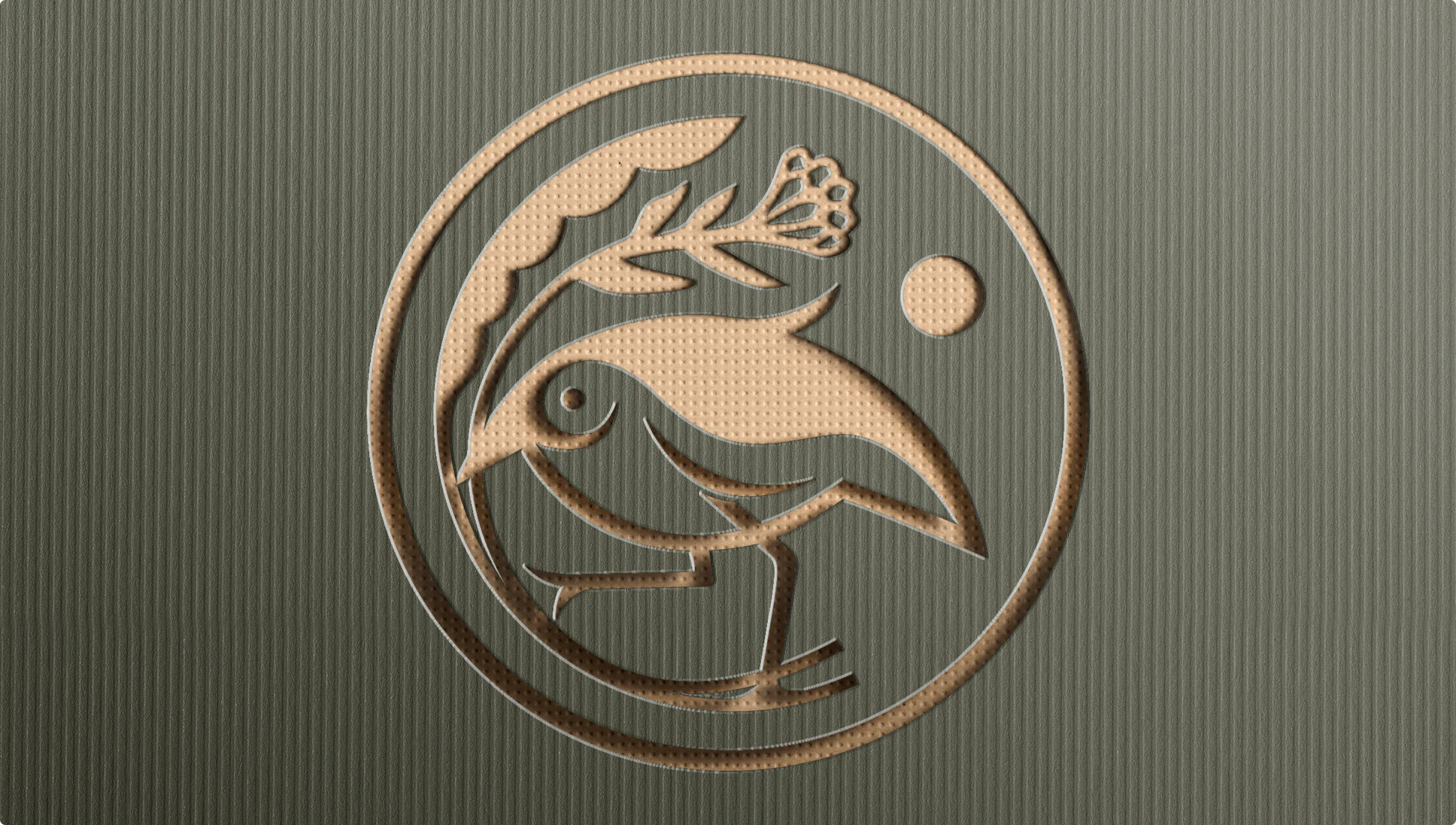 CRE logo design of Bird holding a flower. Boston real estate branding.