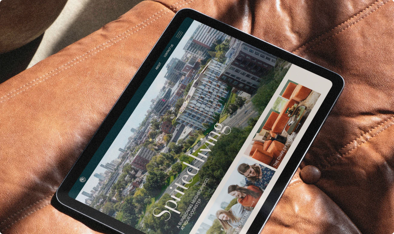 Homepage design and web development for Boston commercial real estate project.