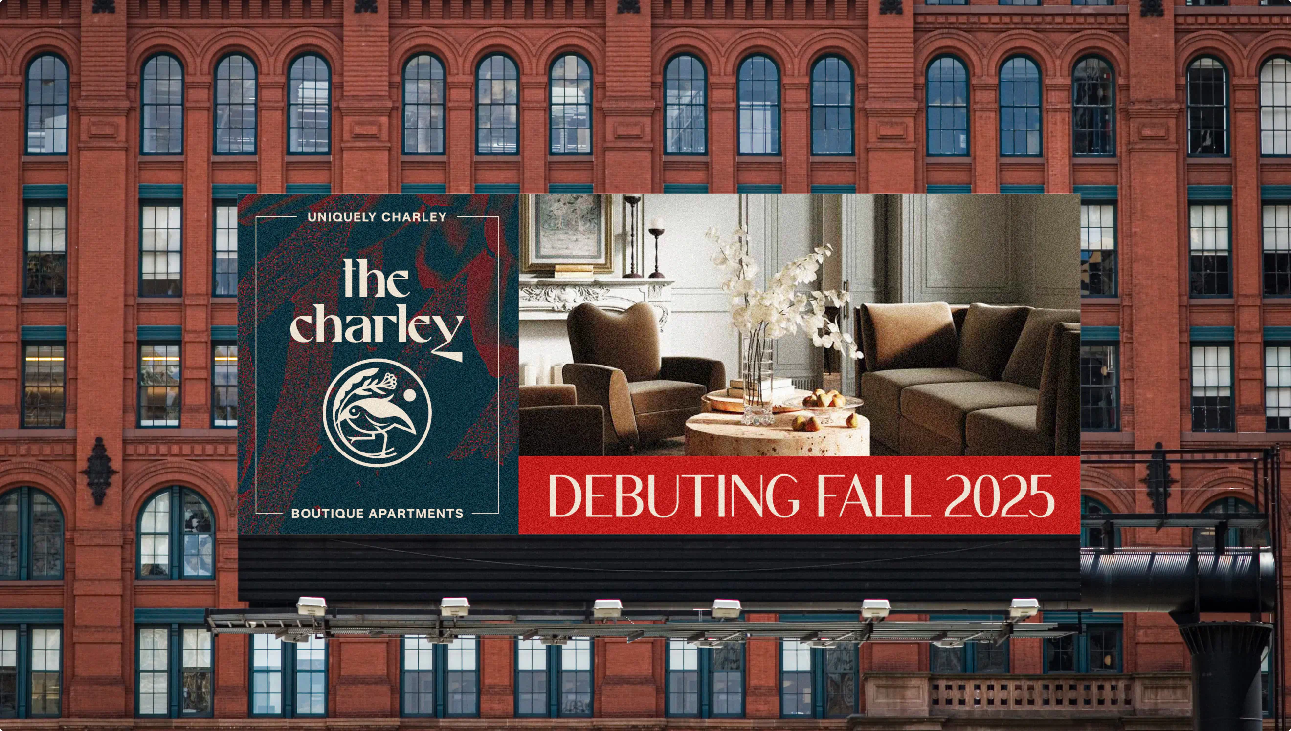 Large downtown billboard for CRE project, The Charley.