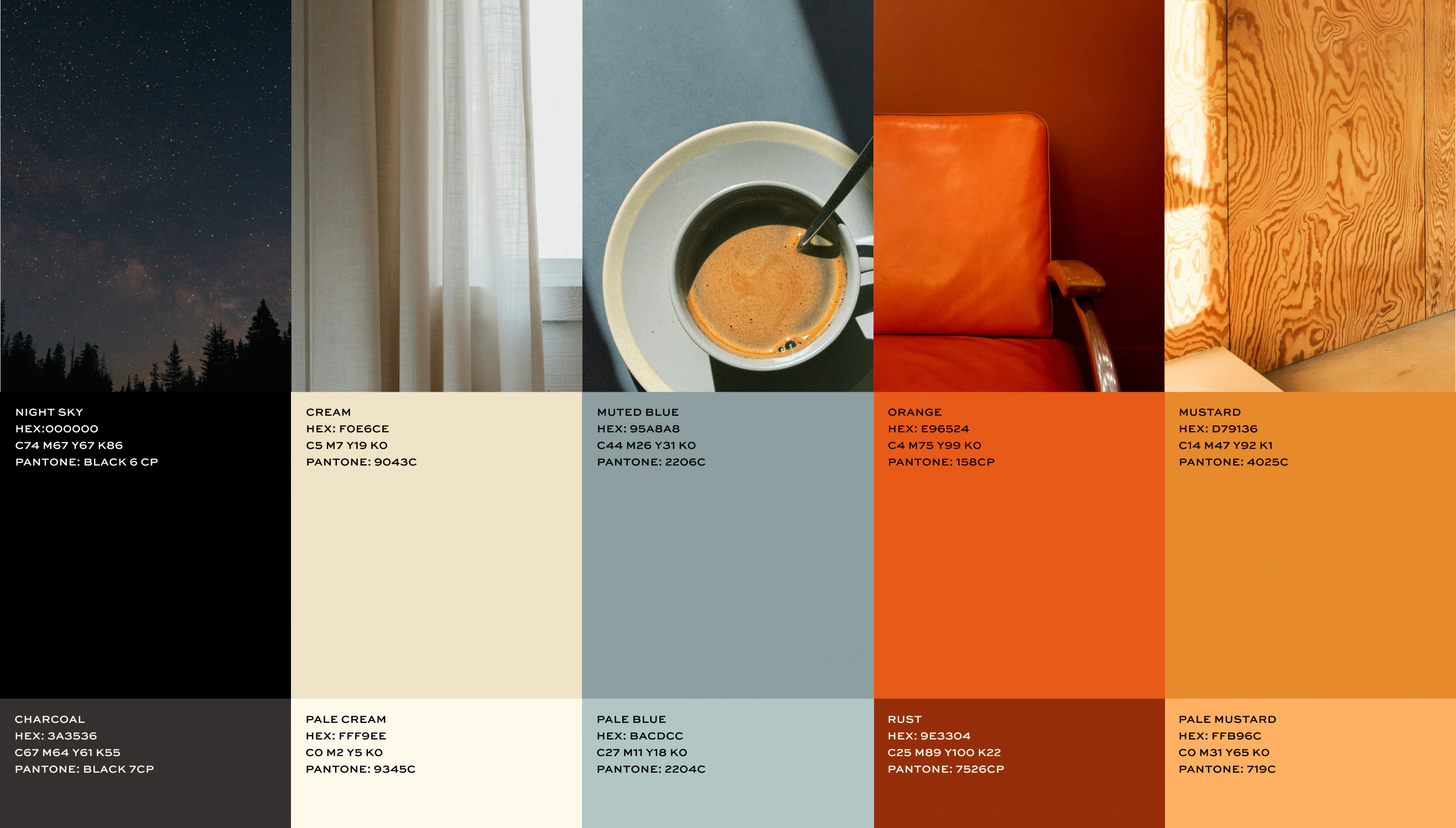Color palette for The Faraday. A part of the commercial real estate brand identity for a new development apartment building.