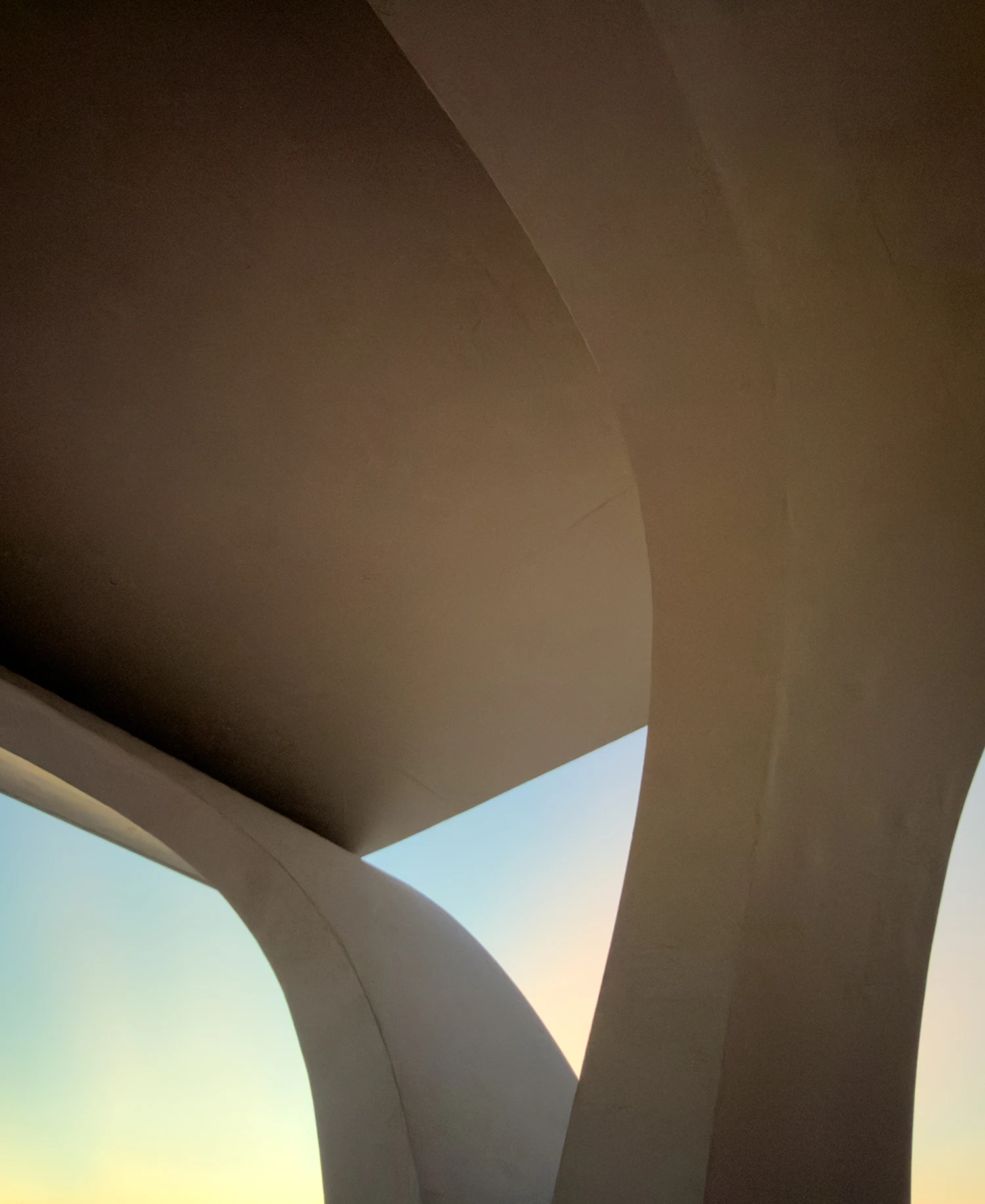Dawn light on an archway. A part of the new brand identity for SaaS, B2B, tech, AI brand Litera designed by Colossus.