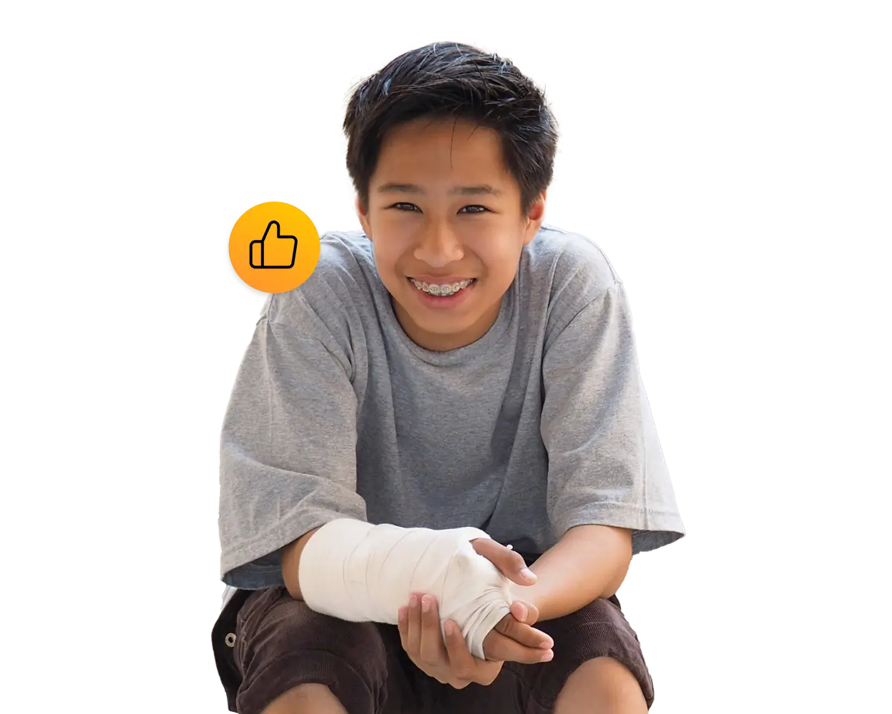 Kid with Broken Arm