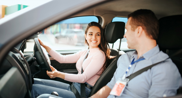 A Woman Driving