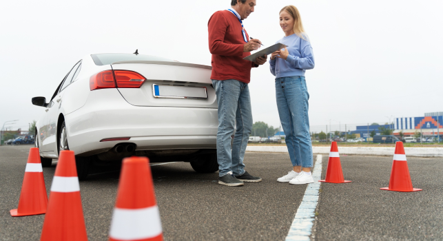 A Man Signing Papers