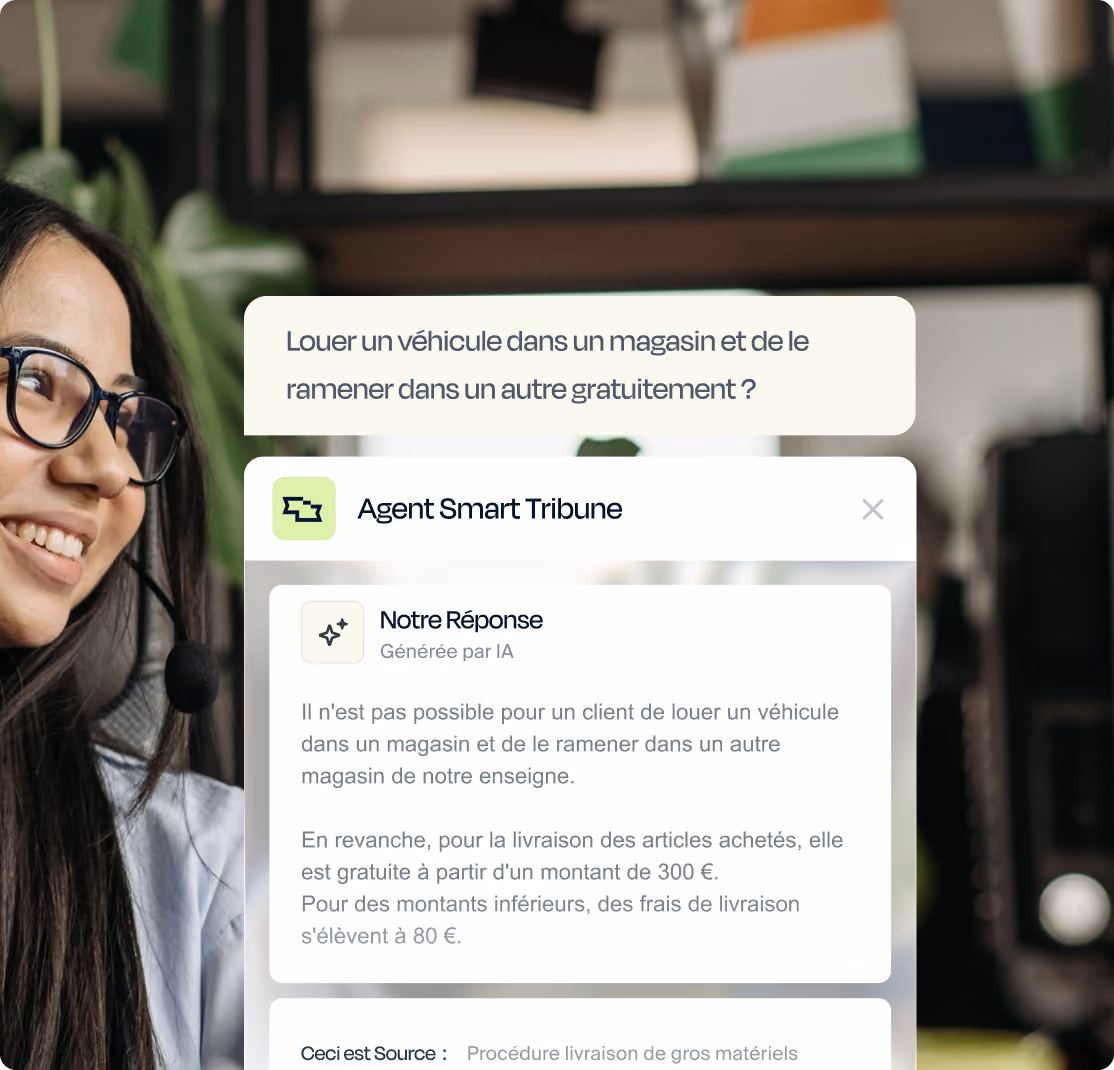 centre d'aide smart tribune agent au telephone