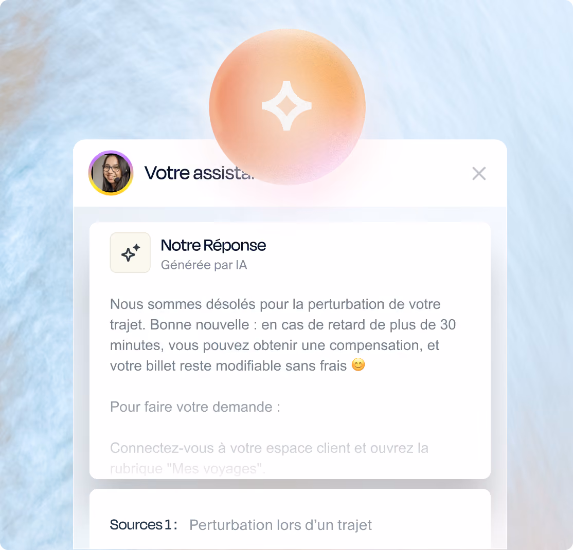 Une cliente échange avec un assistant IA pour choisir son électroménager