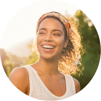 Happy young woman