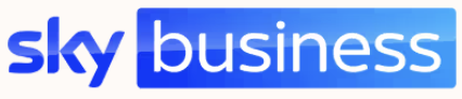 Sky Business logo with 'sky' in blue text and 'business' in white text on a blue background.