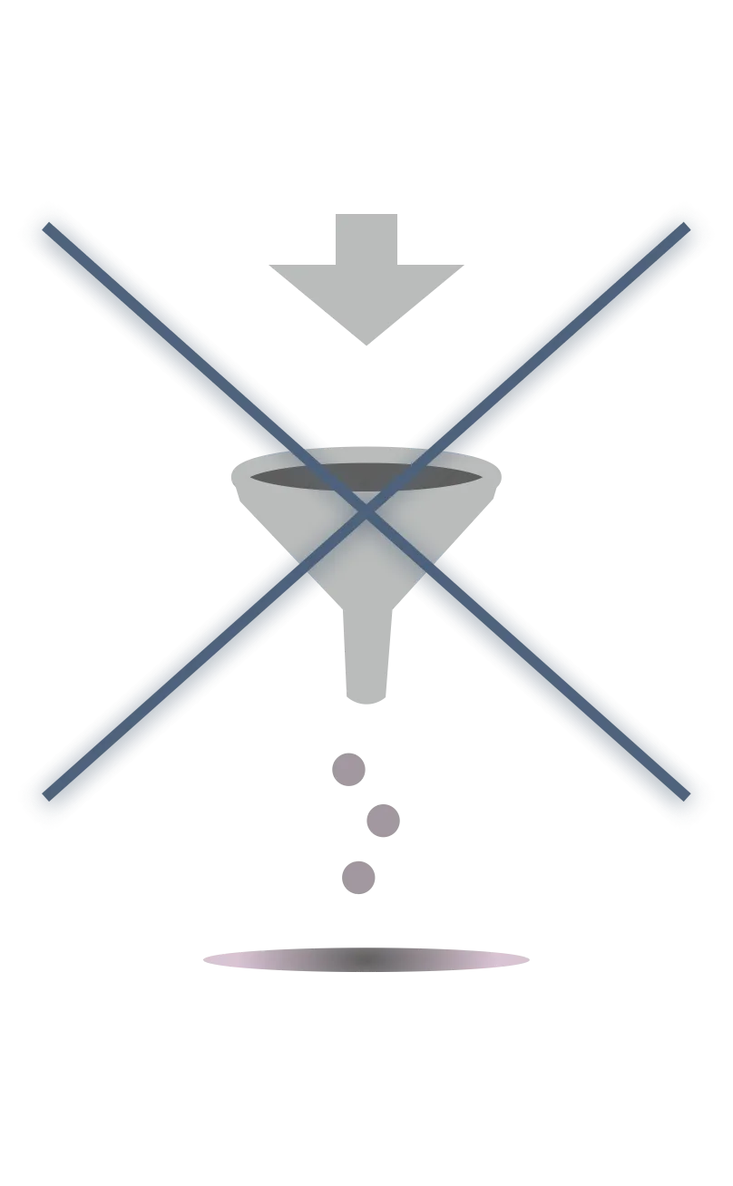 Gravity filtration illustration