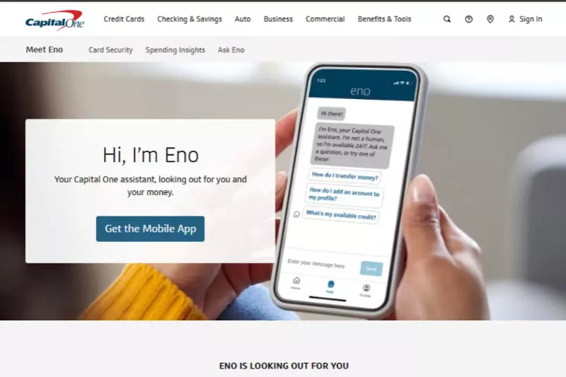home page of Eno