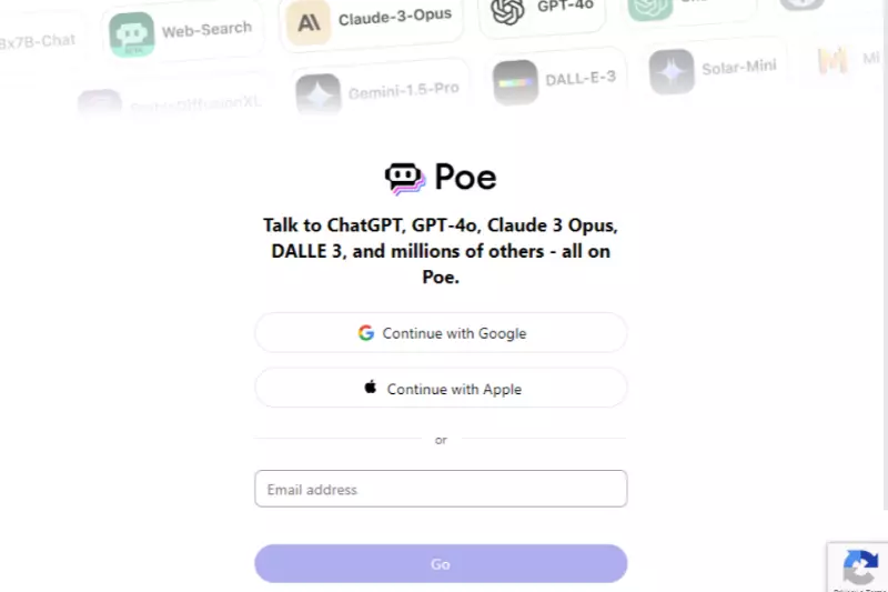 home page of poe