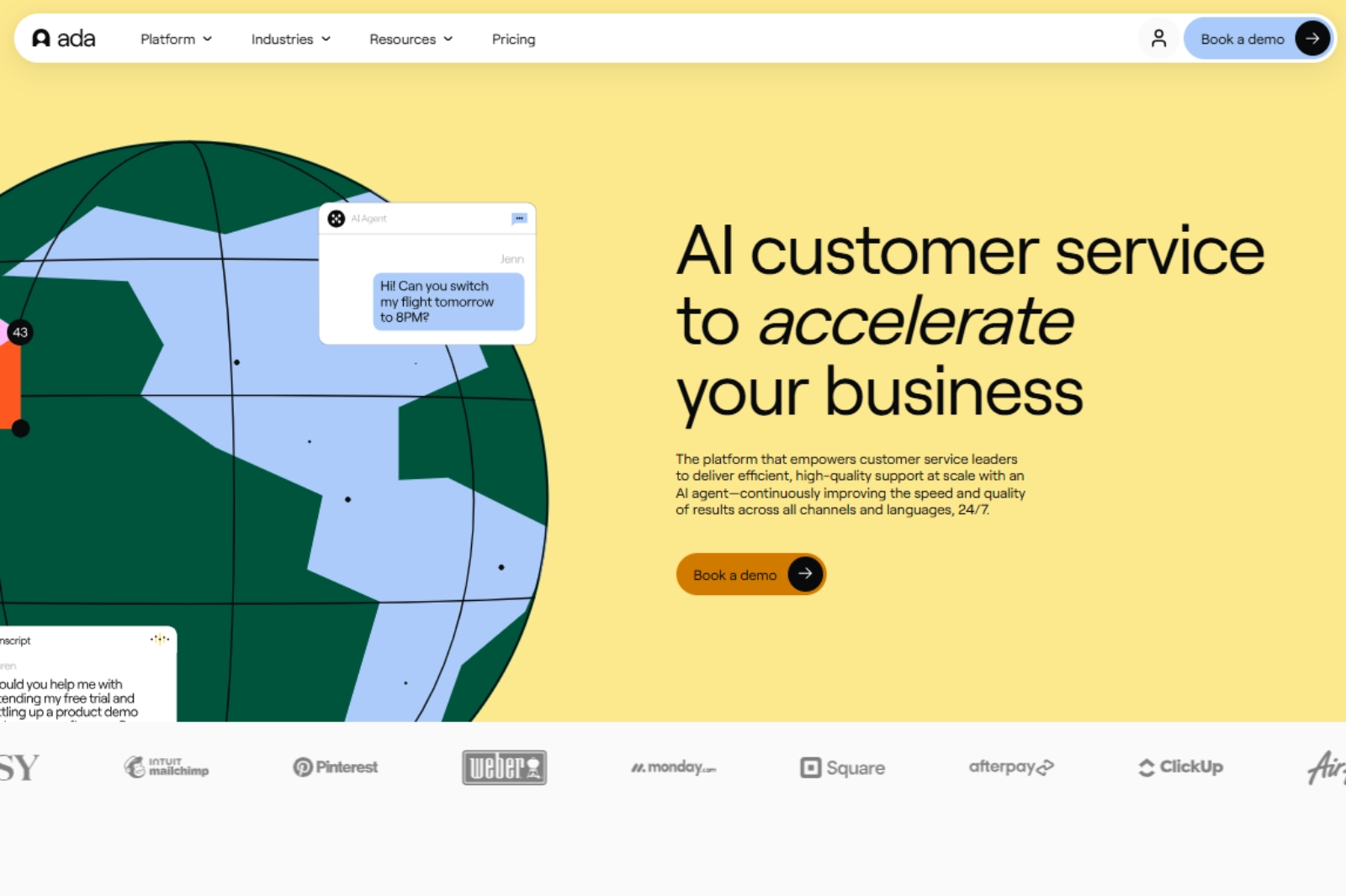 home page of Ada
