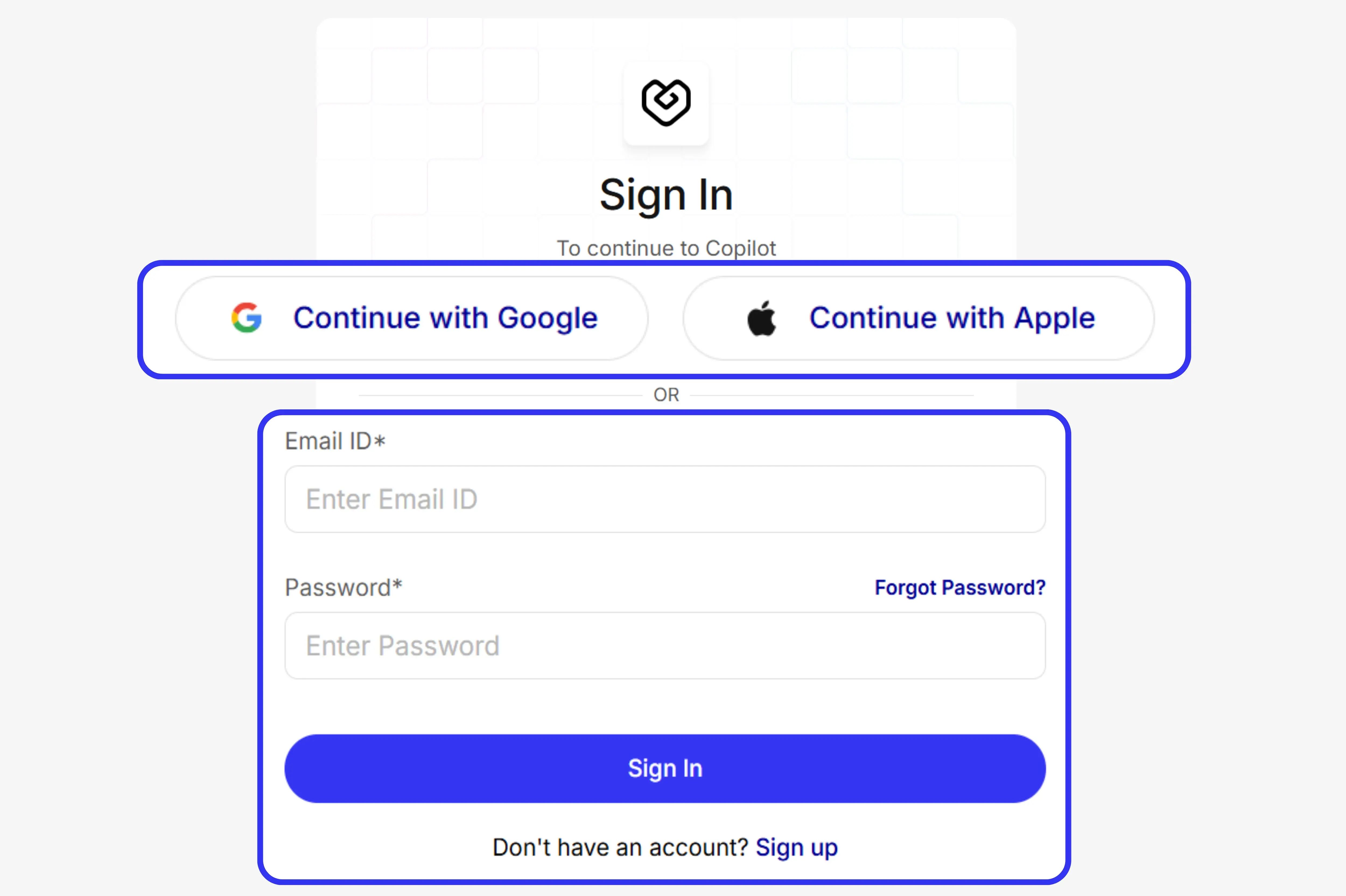 Sign up