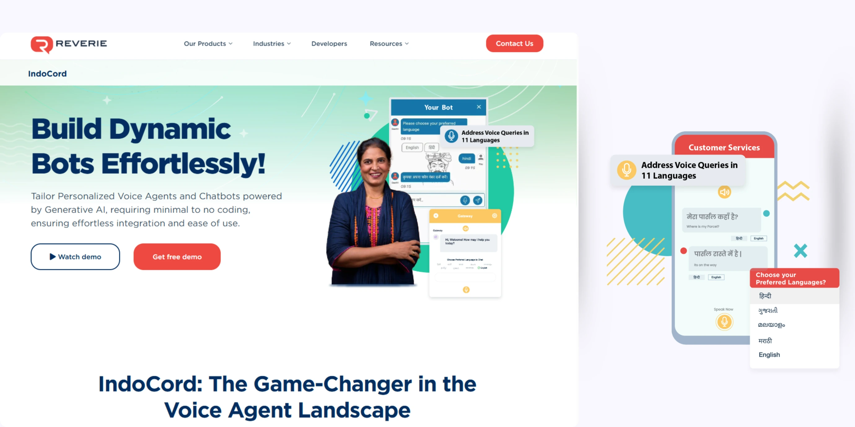 home page of Indocord