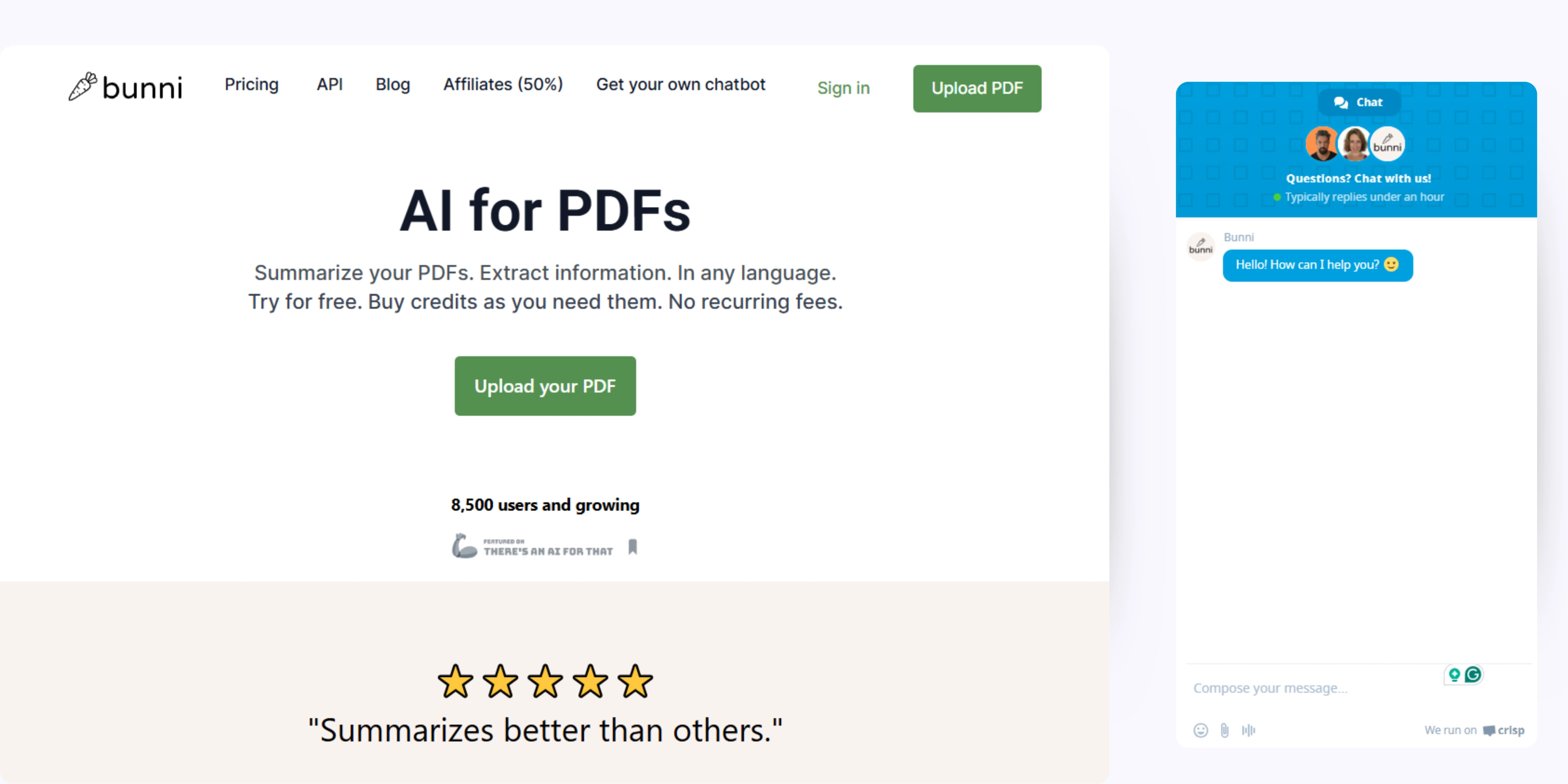 home page of ClarifyPDF