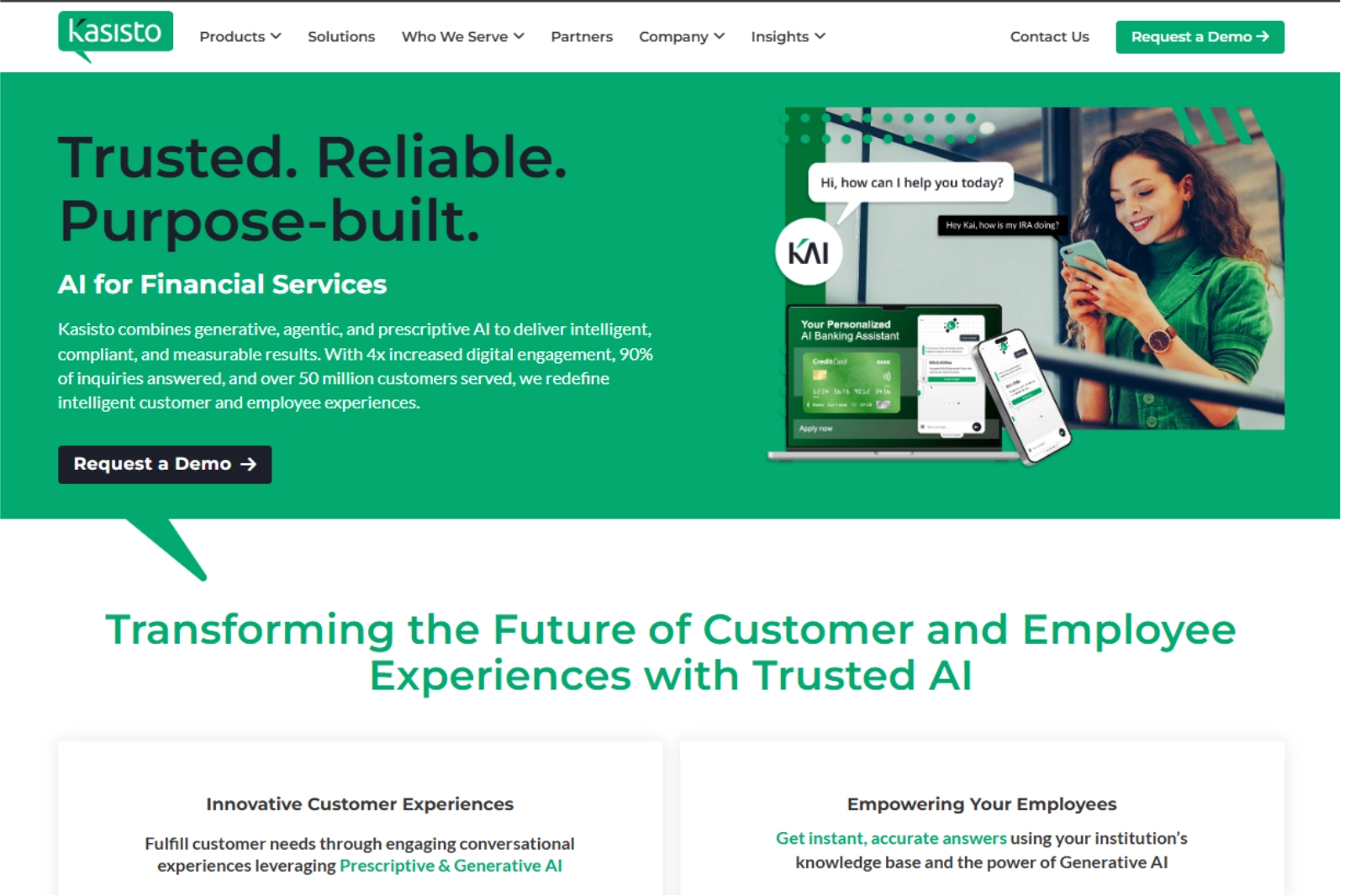 home page of Kasisto (KAI)