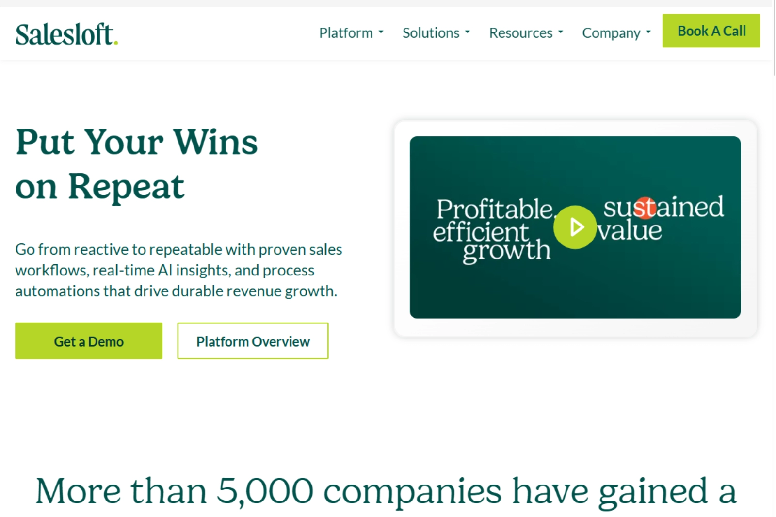 home page of Chatbot by Drift 