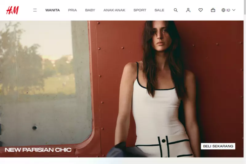 home page of h&m chatbot