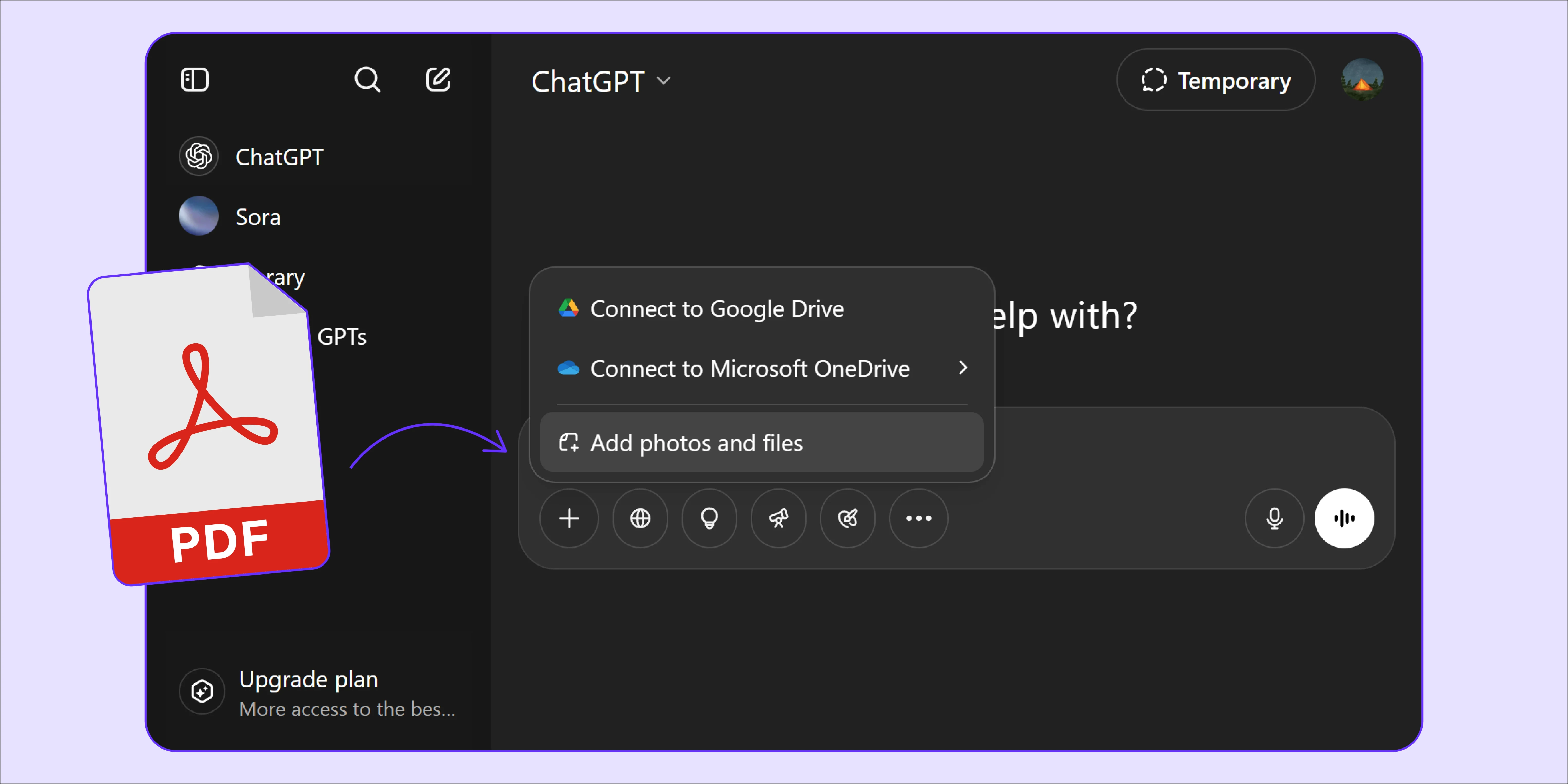 Now, upload the PDF. You can upload multiple PDFs at the same time.