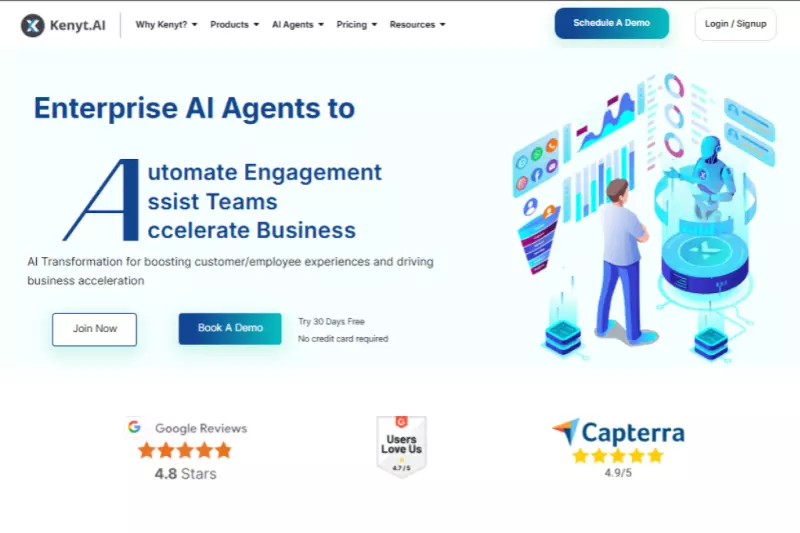 home page of Kenyt.Ai