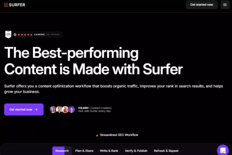 home page of Surfer