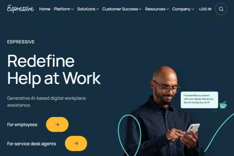 home page of Eightfold