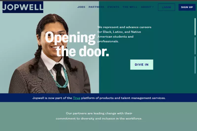 home page of Jopwell