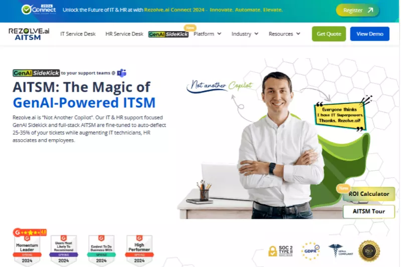 home page of Rezolve.Ai