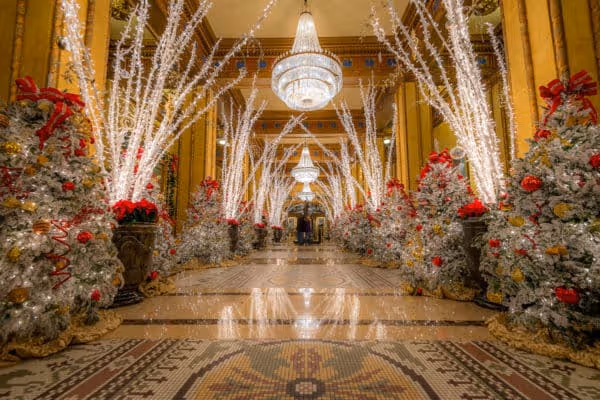Roosevelt Hotel|The Bellagio Christmas|Claridge's Hotel London|the broadmoor hotel christmas|Plaza Hotel Christmas