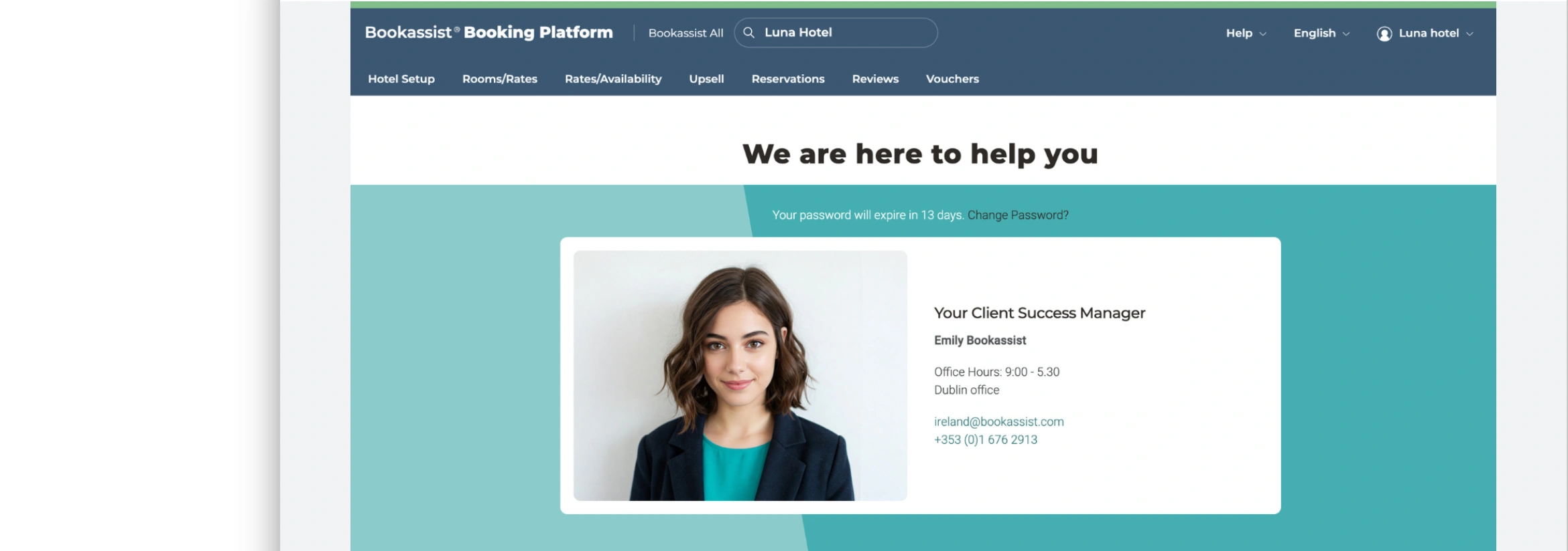 Bookassist Dashboard
