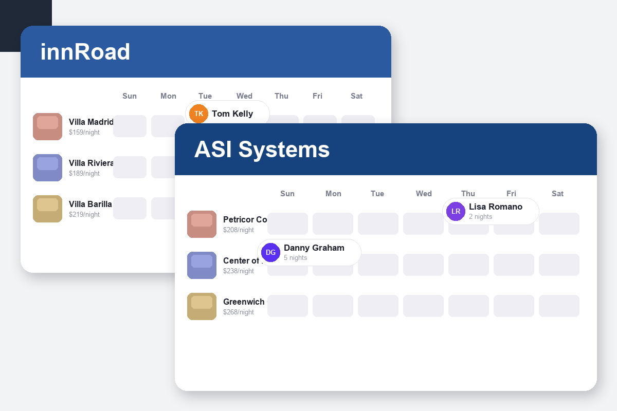 innRoad vs ASI Systems Comparison dashboard screenshots