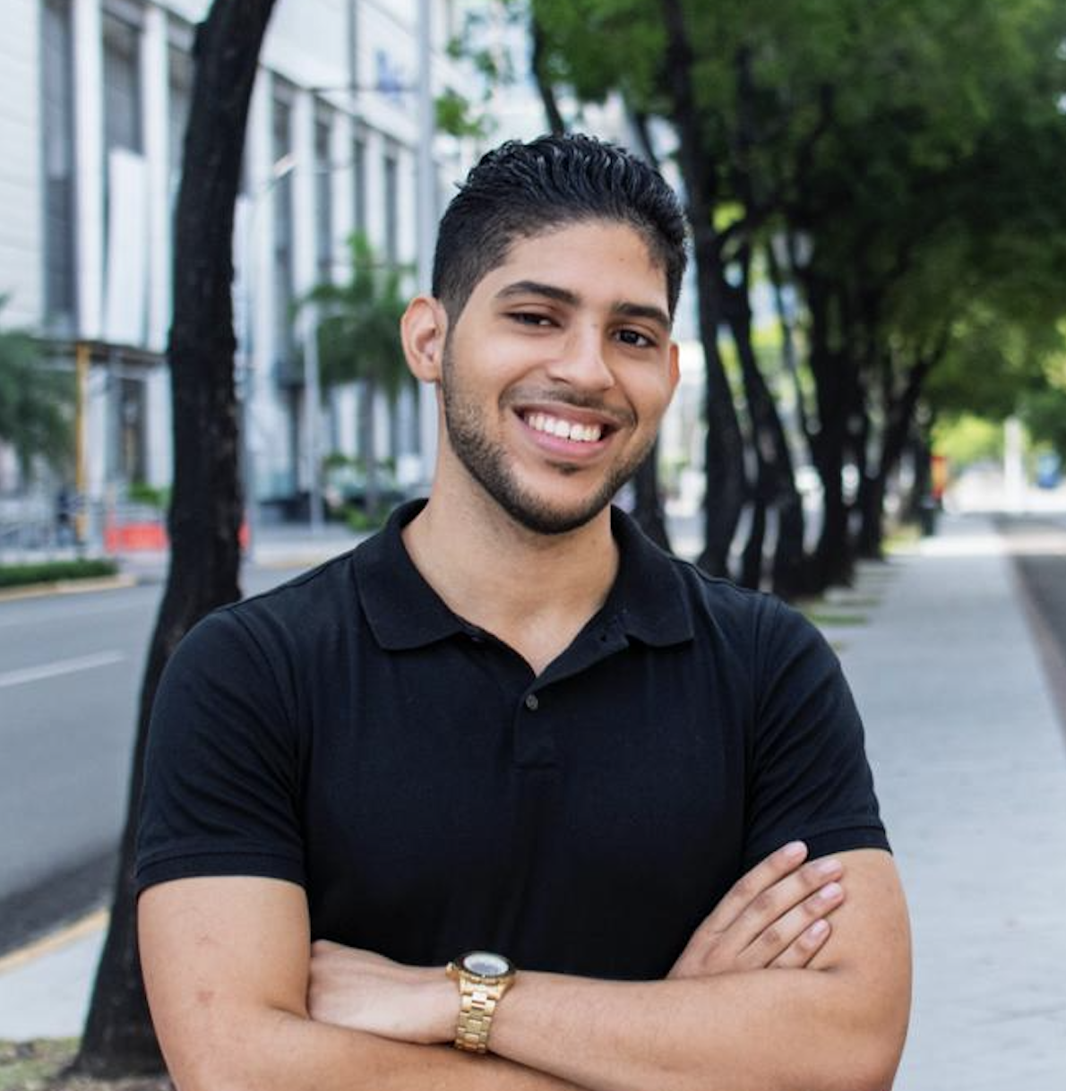 Kevin Genao Smiling At Camera