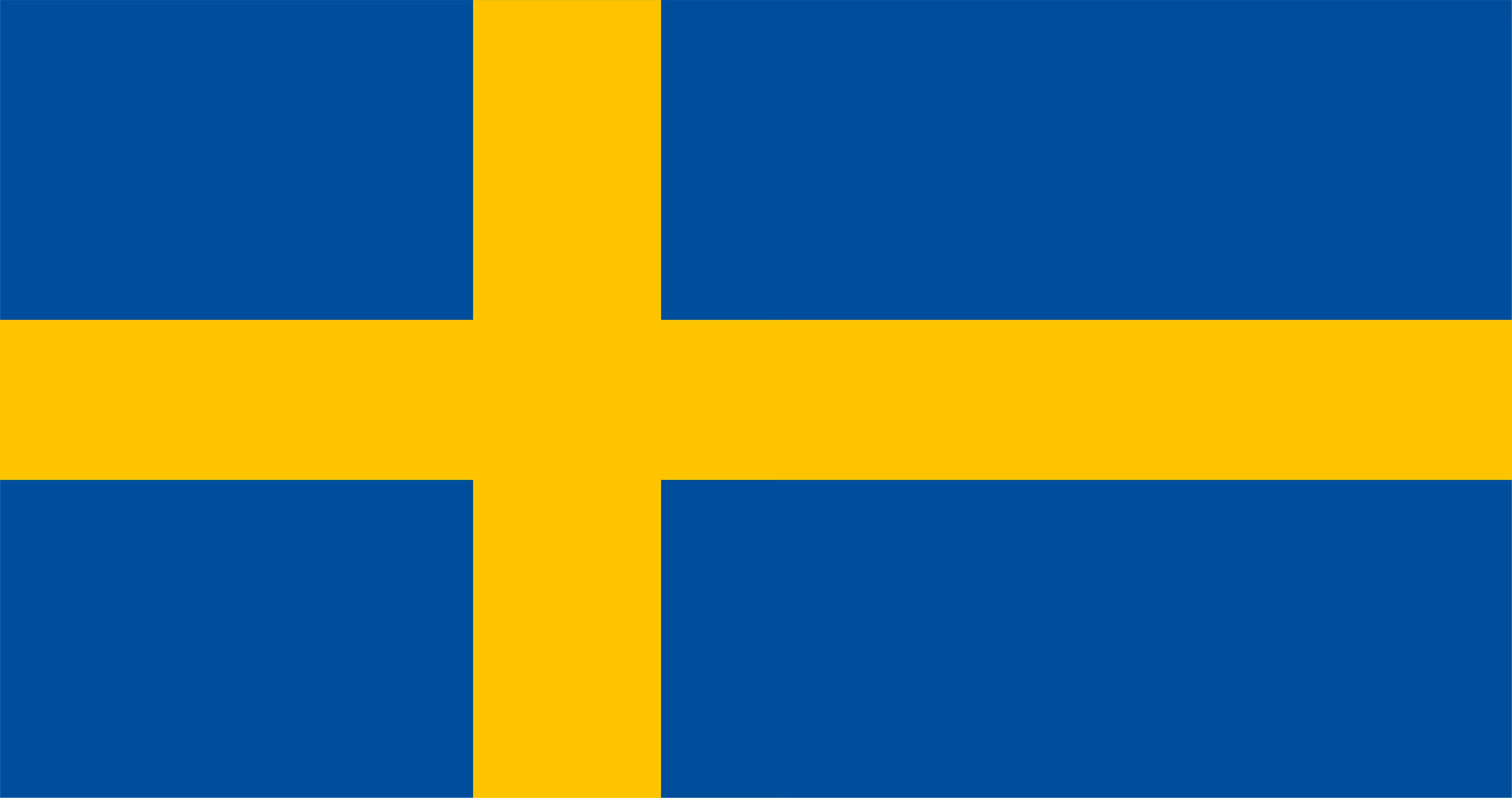 Flag of Sweden representing Egala by Boekestijn operations in Sweden