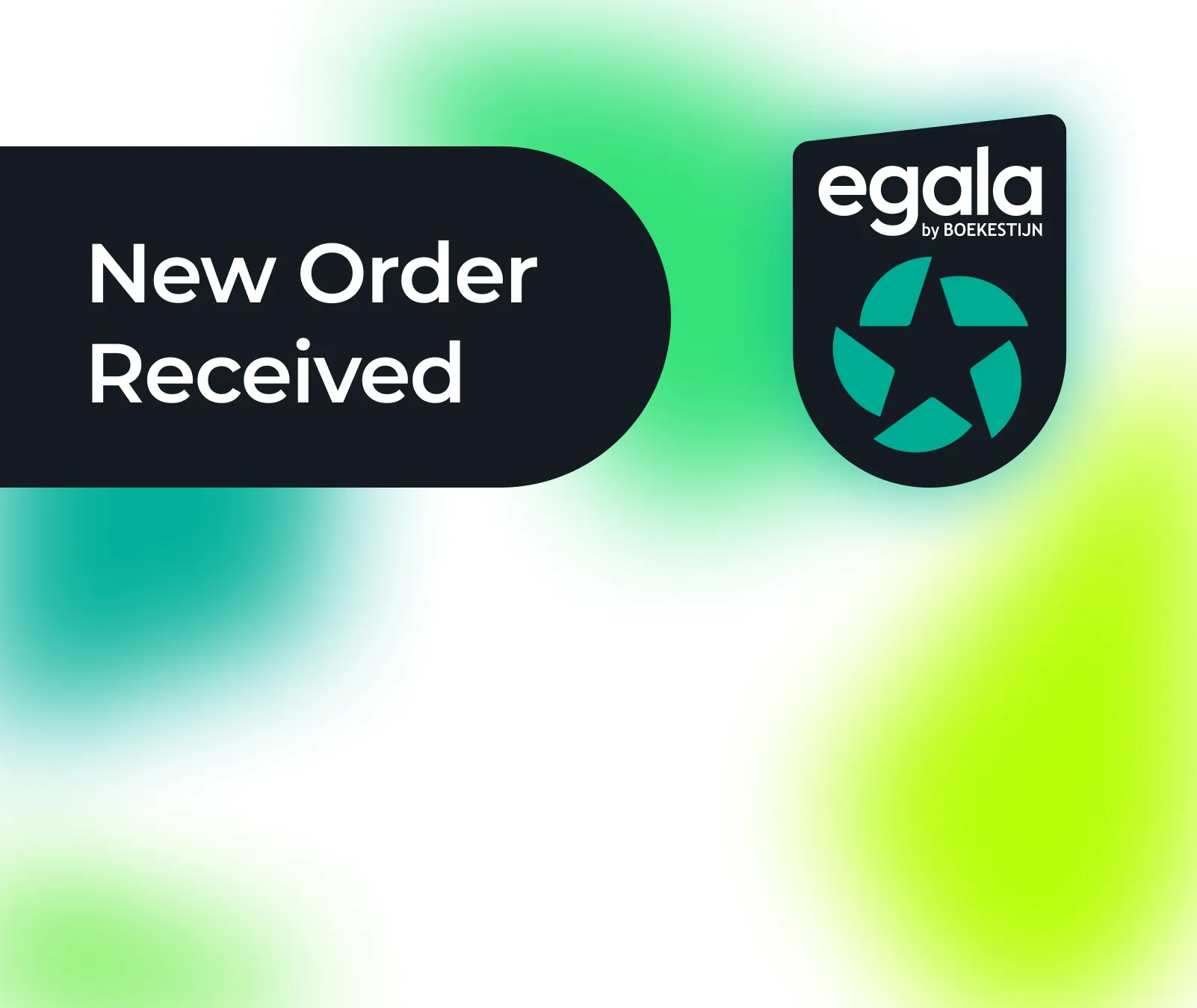 Egala by Boekestijn interface showing a ‘New Order Received’ notification. Represents Egala’s integration with TMS systems for unified fleet management, real-time shipment tracking, and efficient route planning.