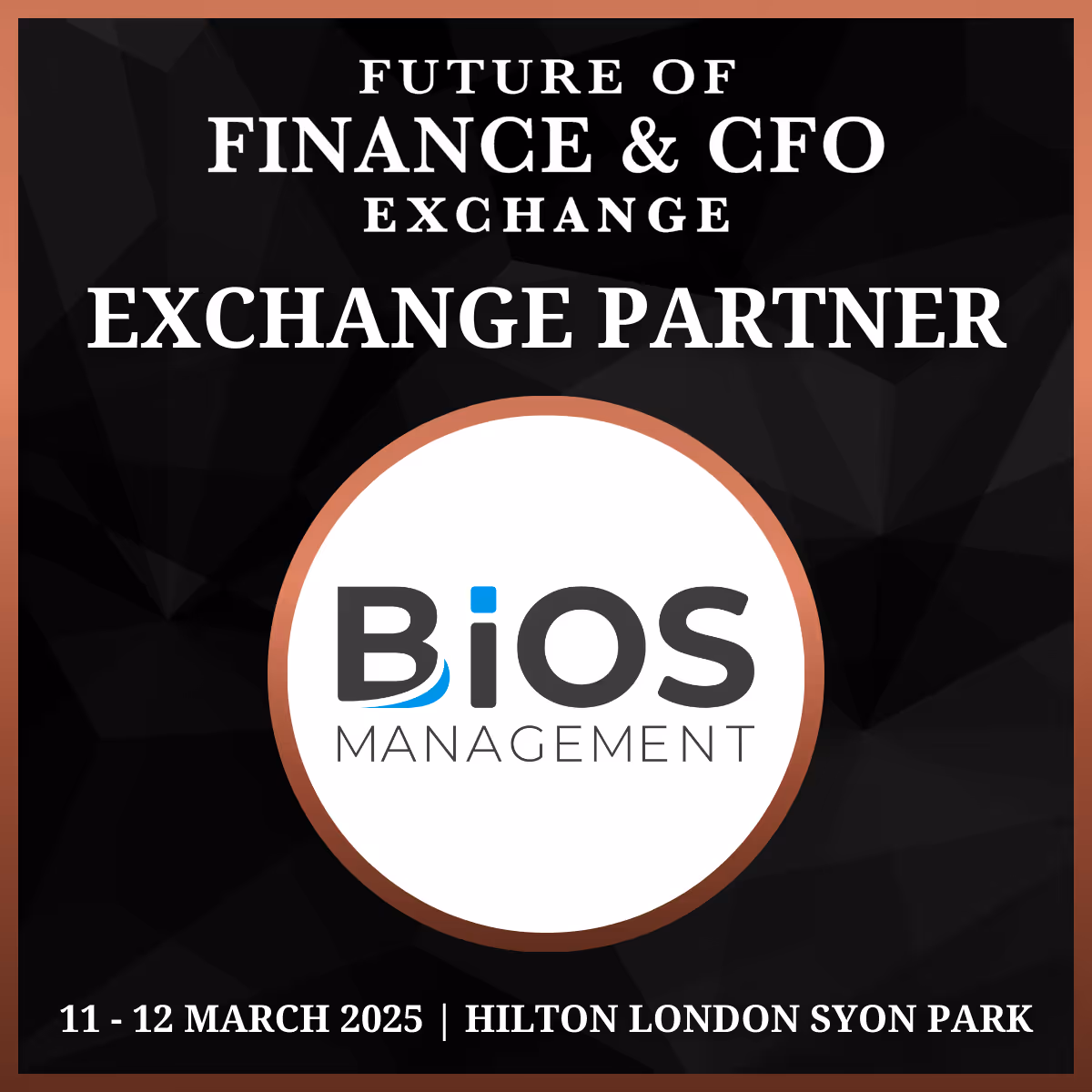 Bios Management is a proud sponsor of the the IQPC's Future of Finance and CFO Exchange London 2025 Event!