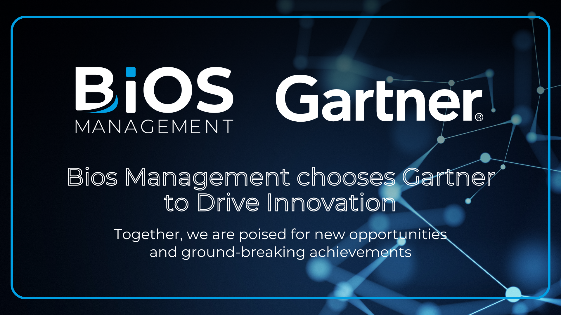Bios Management partners with Gartner to drive innovation