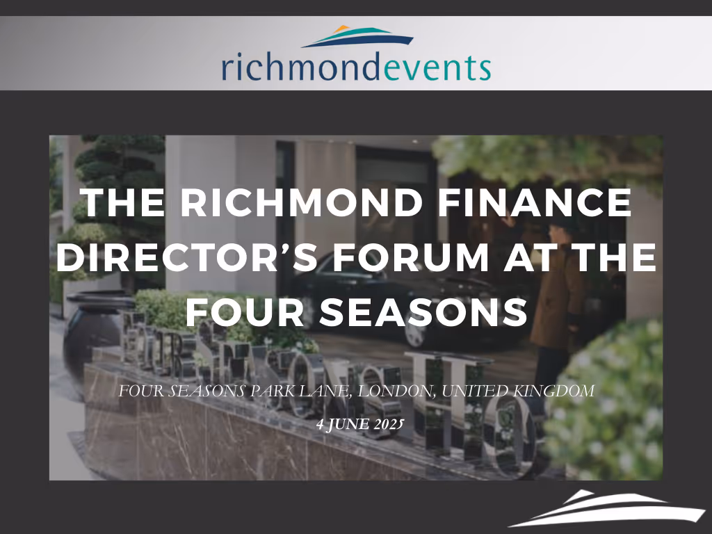 Bios Management at the Richmond Finance Directors’ Forum, London