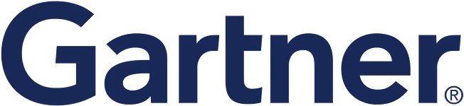 Text logo reading 'Gartner' in dark blue font with registered trademark symbol.