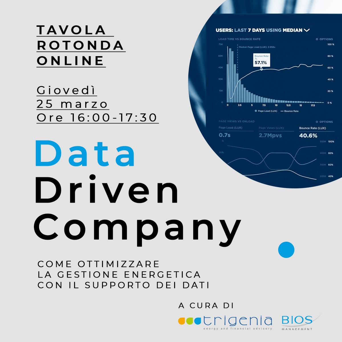 Tavola Rotonda Online: DATA DRIVEN COMPANY