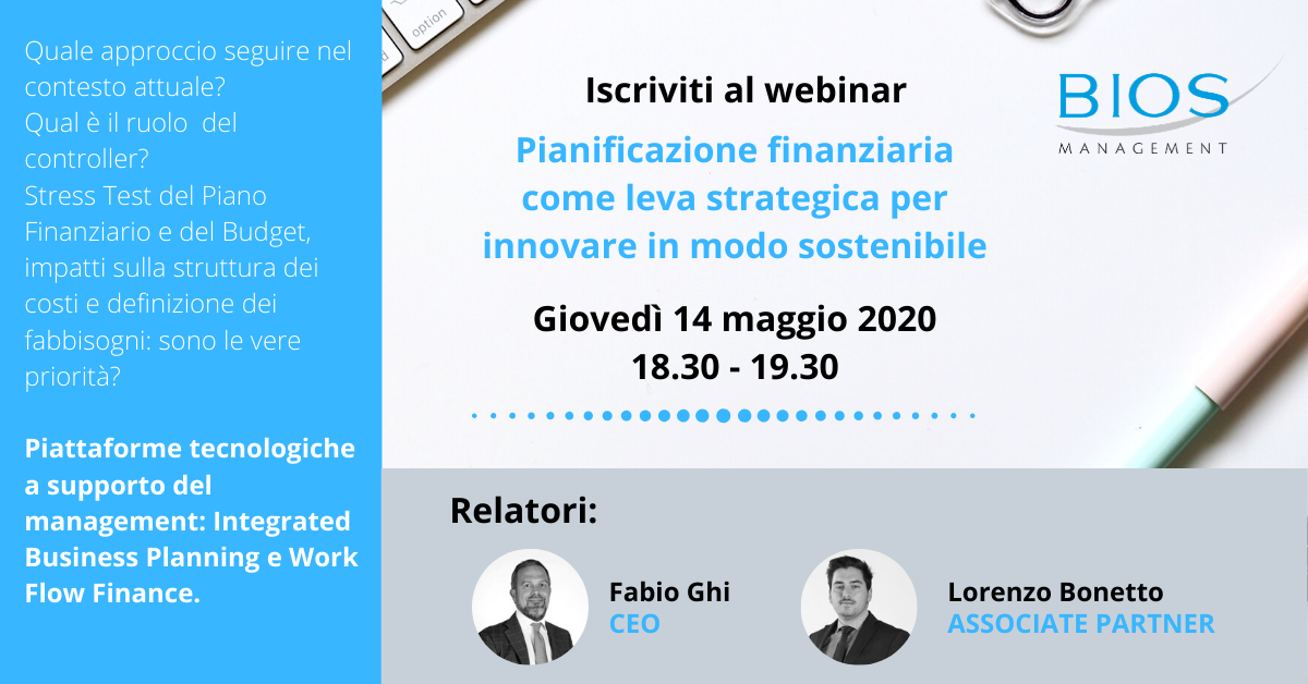 Partecipa al webinar giovedì 14 maggio 2020