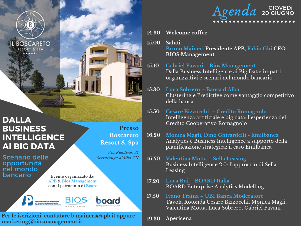 AGENDA EVENTO 20 GIUGNO