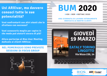 BUM 2020 | Bios User Meeting ARXivar - RINVIATO