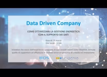 DATA DRIVEN COMPANY. Come ottimizzare la gestione energetica con il supporto dei dati.